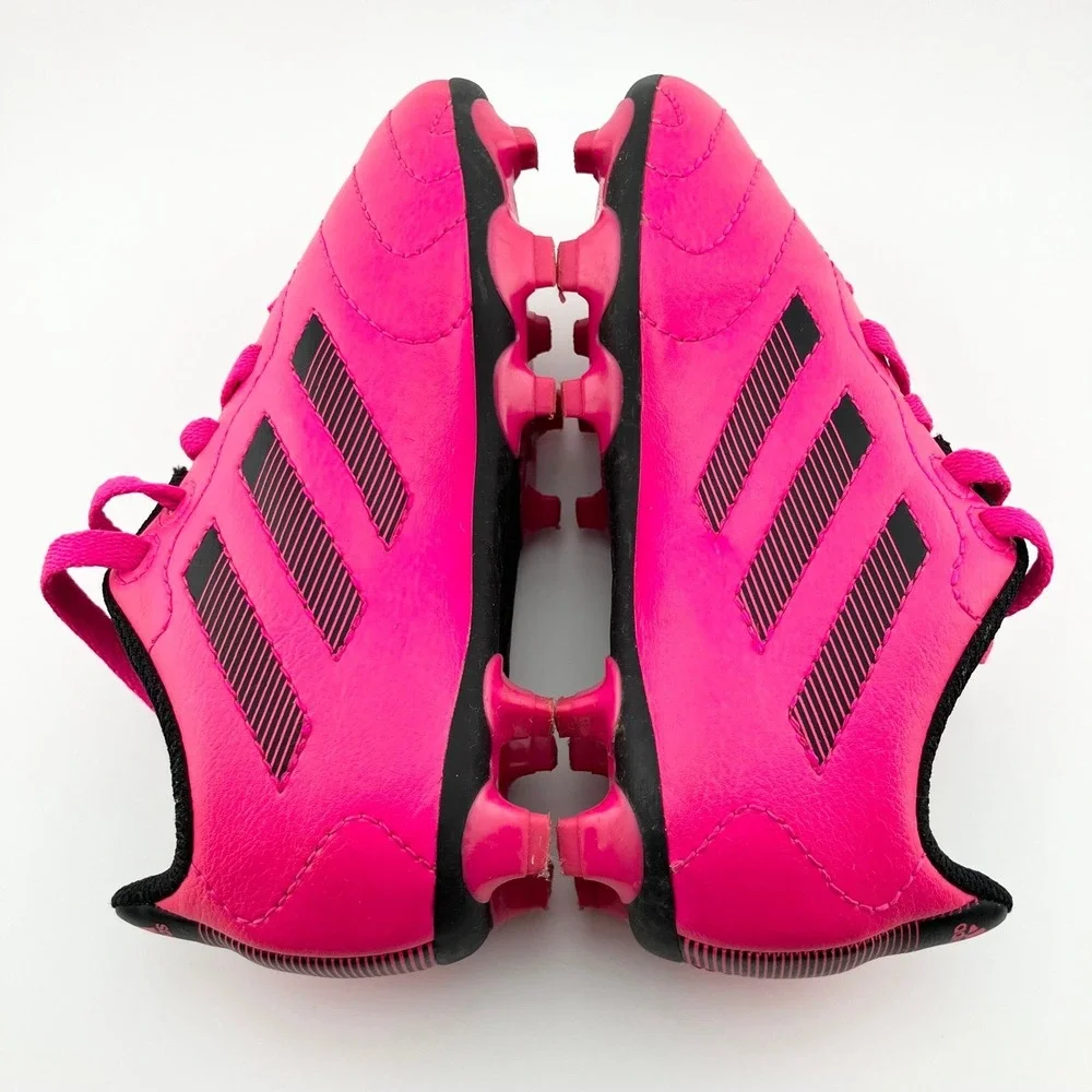 Adidas Goletto VIII FG Junior‎ Soccer Cleats Sz 10 Pink Black Lace Up Kids Shoes